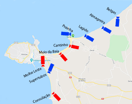 Map of Peniche